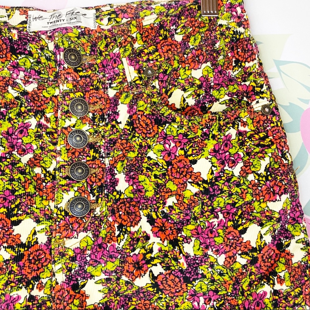 NEW Free People Sun Chaser Floral Skinny Pants - Picture 9 of 16